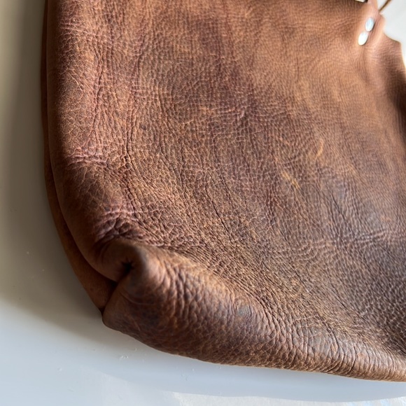 🔥Handmade Leather Tote and pouch Brown - Picture 7 of 17